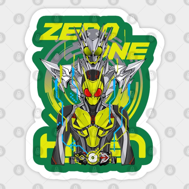 Kamen Rider Zero One Sticker by titansshirt